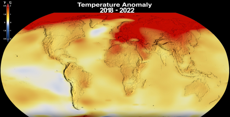 Global Surface Temperature Anomolies